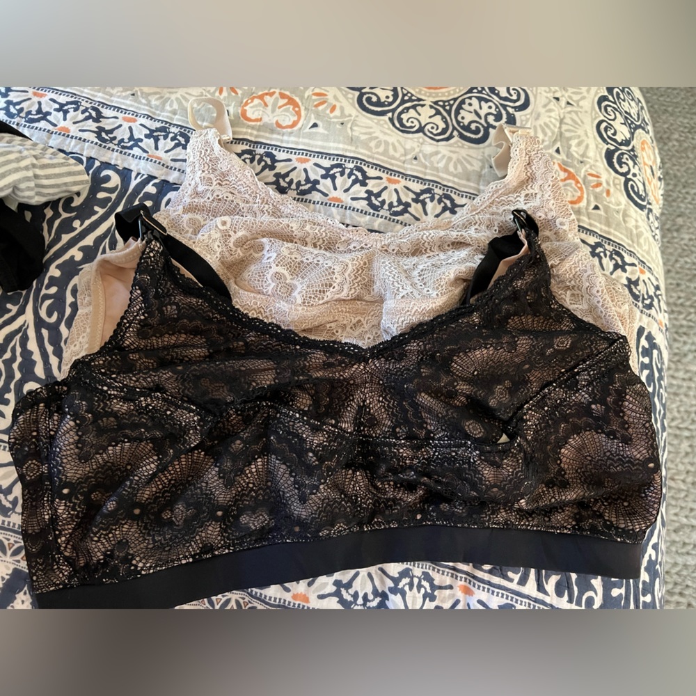 Two (2) Ruby (PLUS) Nursing + Handsfree Pumping Bralettes